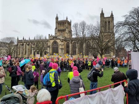 PCS strike rally in Bristol